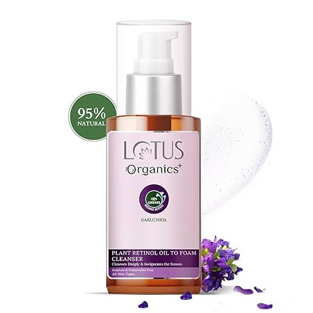Lotus Organics+ Plant Retinol Oil to Foam Cleanser|100 ml|MRP 595