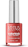 Lotus Make Up Colorkick Nail Enamel - Red Chilly 901|10 ml|MRP 160