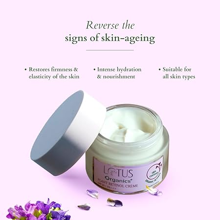 Lotus Organics Bakuchiol Plant Retinol Creme SPF 20|30 gms|MRP 515
