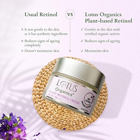 Lotus Organics Bakuchiol Plant Retinol Creme SPF 20|30 gms|MRP 515