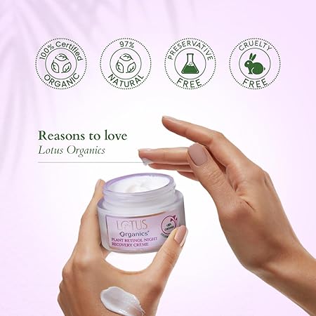Lotus Organics Bakuchiol Plant Retinol Creme SPF 20|30 gms|MRP 515
