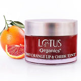 Lotus Organics Lip & Cheek Tint - Orange|10 gms|MRP 595