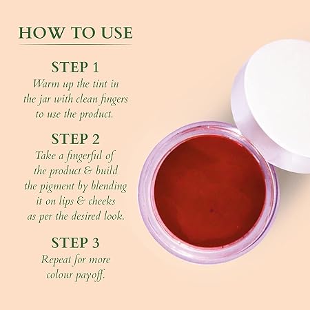Lotus Organics Lip & Cheek Tint - Orange|10 gms|MRP 595
