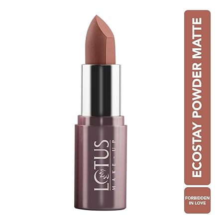 Lotus Make-Up Ecostay Powder Matte Lipstick � PM01 Forbidden|4.2 gms|MRP 595
