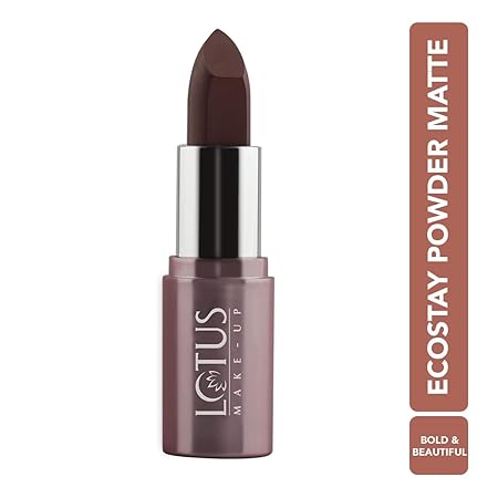 Lotus Make-Up Ecostay Powder Matte Lipstick � PM03 Bold & Beautiful|4.2 gms|MRP 595