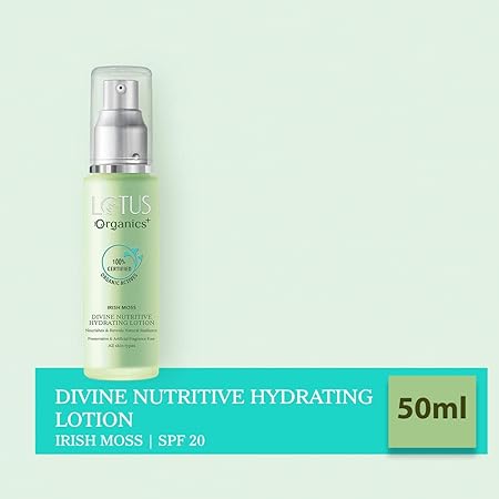 Lotus Organics Divine Nutritive Hydrating Lotion|50 ml|MRP 595