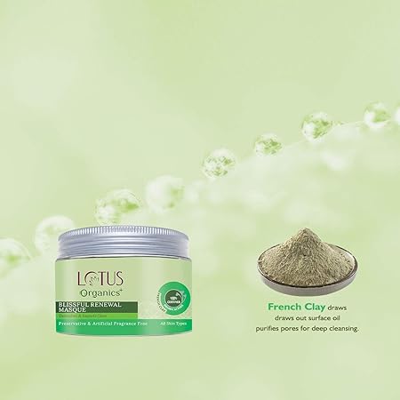 Lotus Organics Blissful Renewal Mask|50 gms|MRP 475