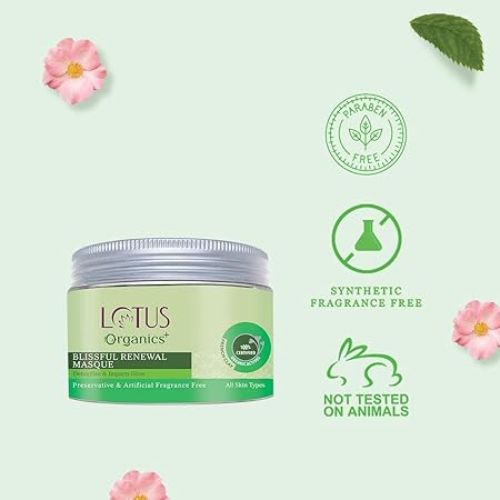 Lotus Organics Blissful Renewal Mask|50 gms|MRP 475
