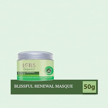Lotus Organics Blissful Renewal Mask|50 gms|MRP 475