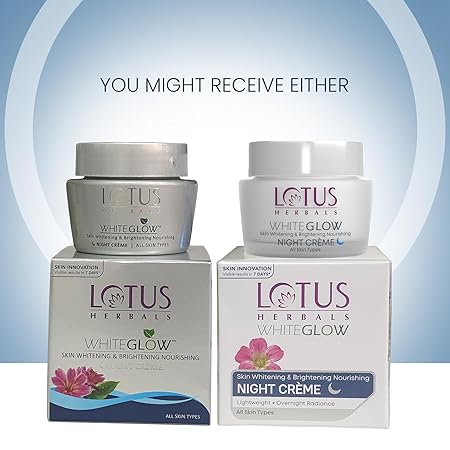 Lotus Herbals Whiteglow Skin Whitening & Brightening Night Cream|40 gms|MRP 345