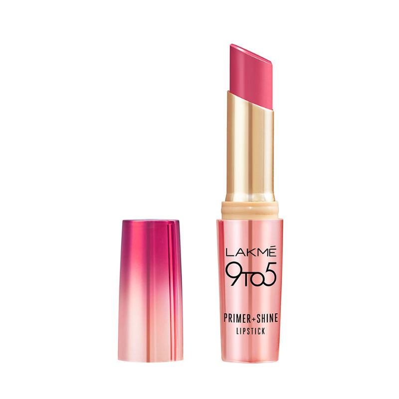 Lakme 9 to 5 Primer + Shine Lipstick ï¿½ SN4 Caramel Latte|3.6 gms|MRP 550
