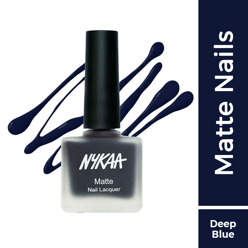 Nykaa Matte Nail Lacquer - Sapphire Dreams 115|9 ml|MRP 229