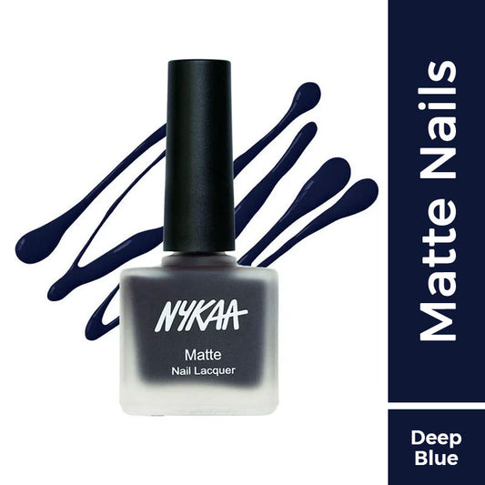 Nykaa Matte Nail Lacquer - Sapphire Dreams 115|9 ml|MRP 229