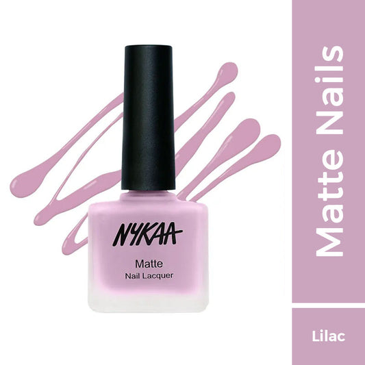 Nykaa Matte Nail Enamel Polish - Lilac Scones 130|9 ml|MRP 229