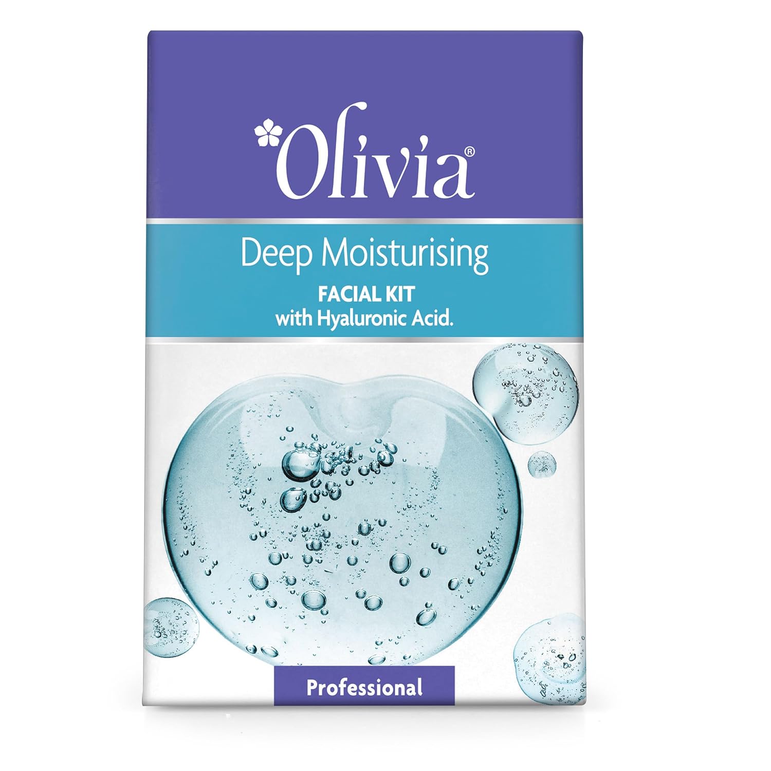 Olivia Deep Moisturising Facial Kit, hydration facial care, hyaluronic acid facial system, professional salon facial