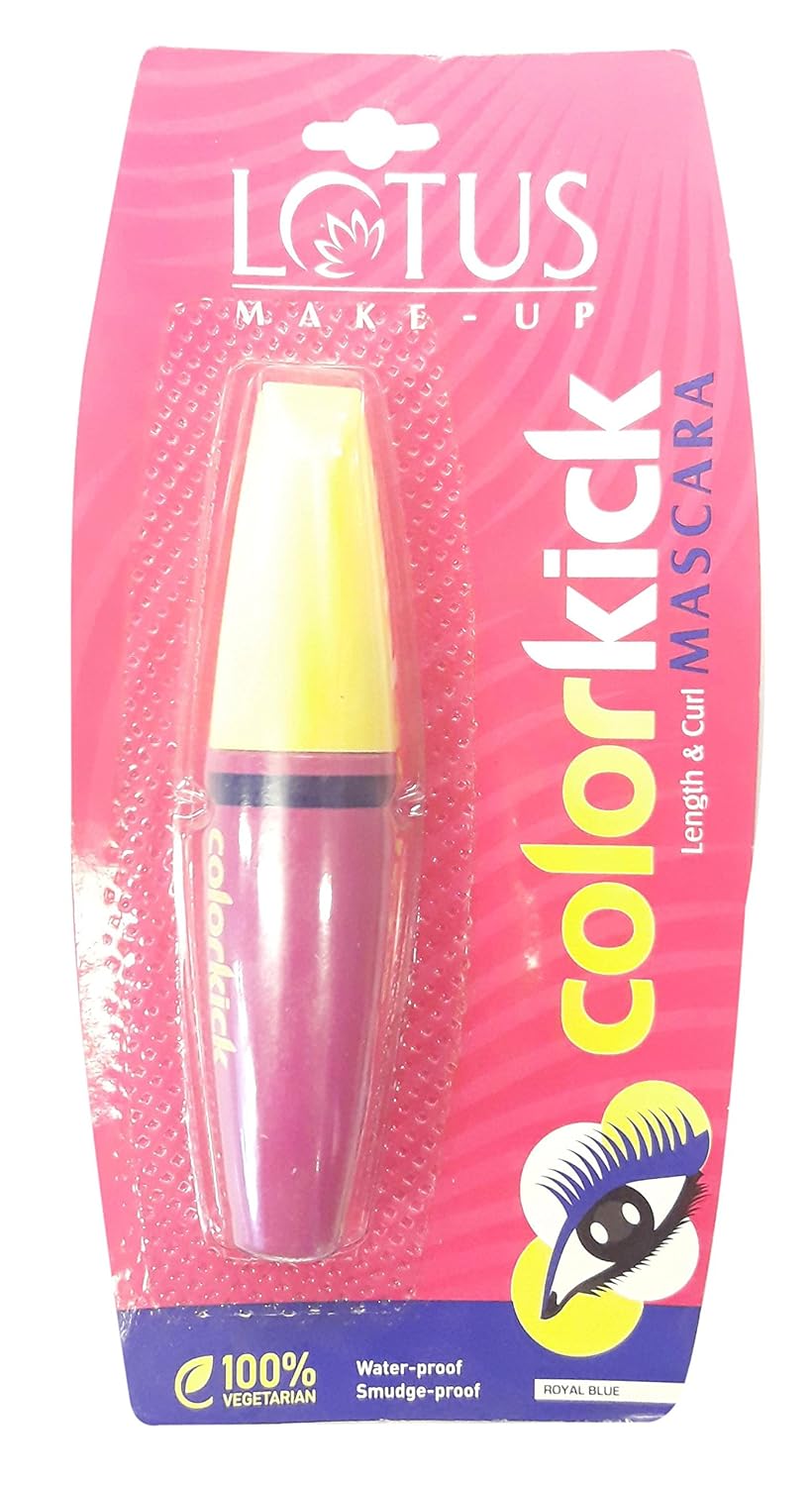 Lotus Make-Up Colorkick Length and Curl Mascara, mascara, royal blue shade