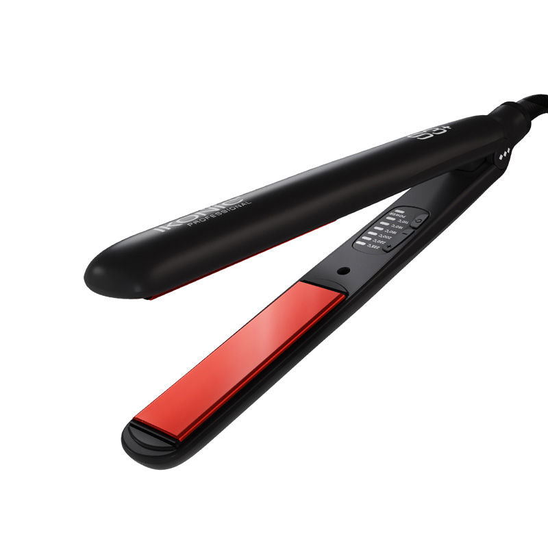 Ikonic Professional S3 Hair Straightener - Black & Red|MRP 5250