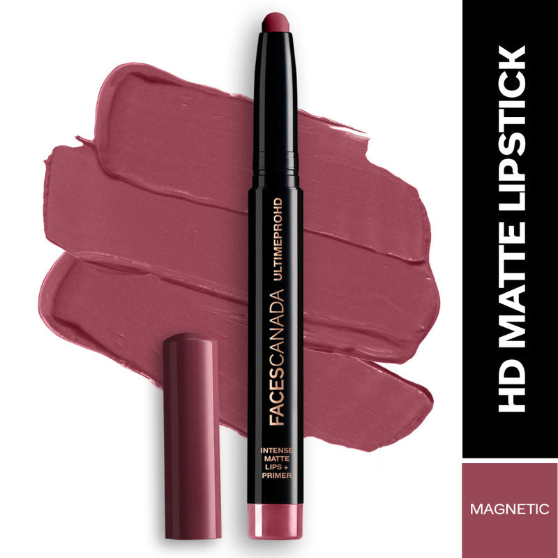 Faces Canada Ultime Pro HD Intense Matte Lips + Primer � Magnetic 02|1.4 gms|MRP 849