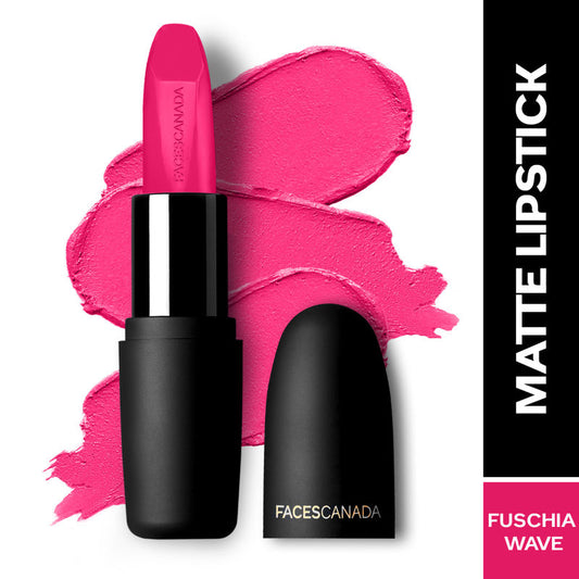 Faces Canada Weightless Matte Finish Lipstick - Fuschia Wave 02|4.5 gms|MRP 325