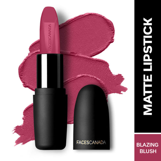 Faces Canada Weightless Matte Finish Lipstick - Blazing Blush 20|4.5 gms|MRP 325