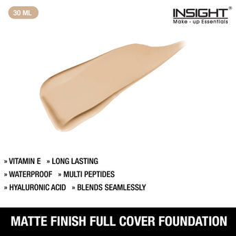 Insight Matte Finish Full Cover Foundation MN16|30 ml|MRP 365