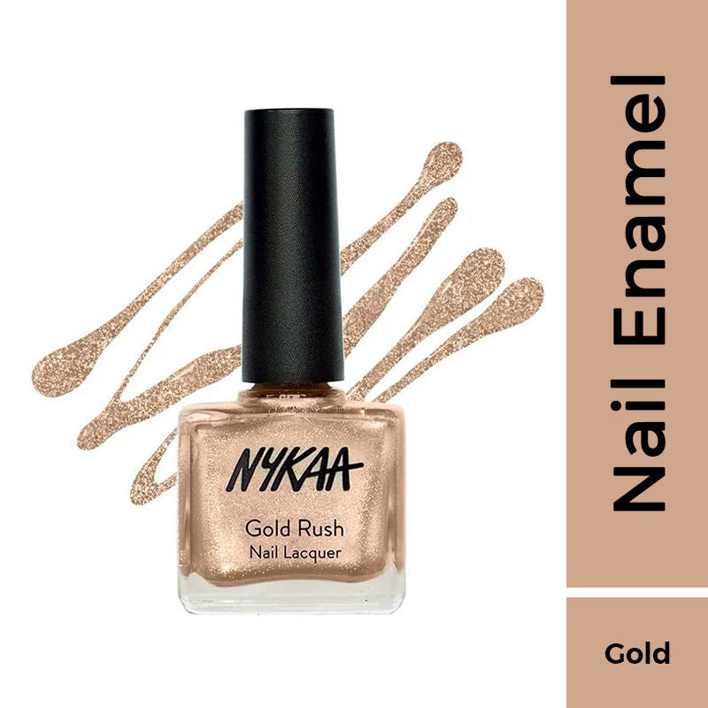 Nykaa Gold Rush Nail Lacquer - Gold Soul 121|9 ml|MRP 249