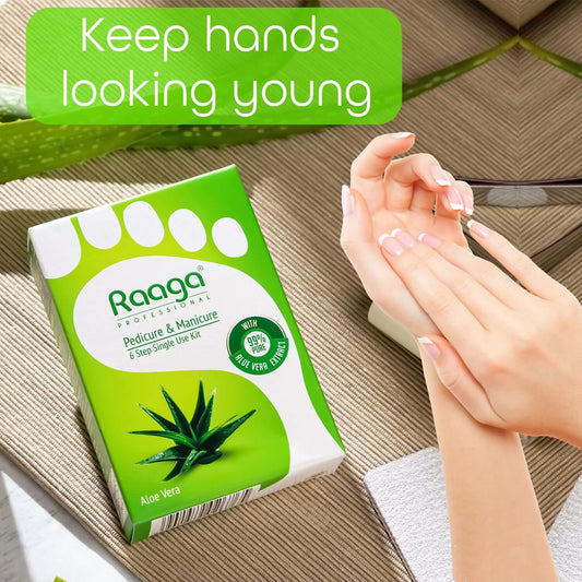 Raaga Professional Aloe Vera Pedicure and Manicure Kit|63 gms|MRP 250