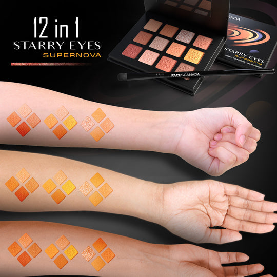 Faces Canada Starry Eyes Shadow Palette - Supernova 01|16 gms|MRP 999
