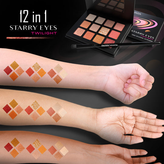 Faces Canada Starry Eyes Shadow Palette - Twilight 02|16 gms|MRP 999