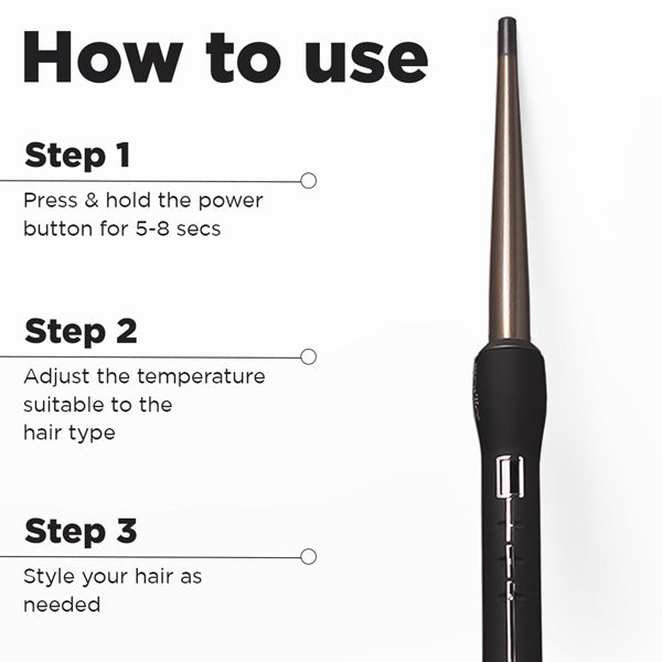 Ikonic Professional Conical Tong Hair Curler - CNT 19|MRP 4150