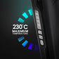 Ikonic Pro Straight Black Hair Straightener with nano titanium plates for smooth professional styling