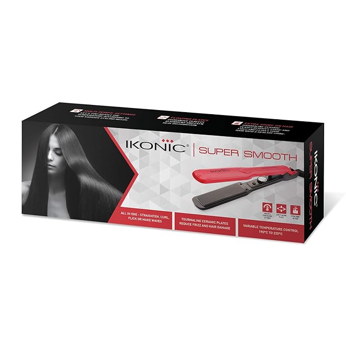 Ikonic Super Smooth Hair Straightener - Red|MRP 3200