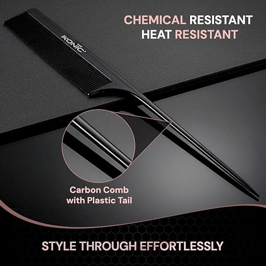 Ikonic Professional Carbon Comb - CC03|MRP 325