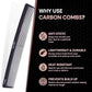 Ikonic Professional Carbon Comb - CC05|MRP 325