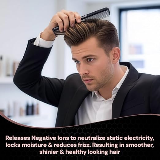 Ikonic Professional Carbon Comb - CC05|MRP 325