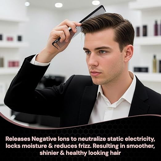 Ikonic Professional Carbon Comb - CC06|MRP 325