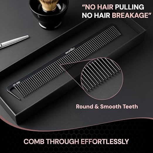 Ikonic Professional Carbon Comb - CC06|MRP 325