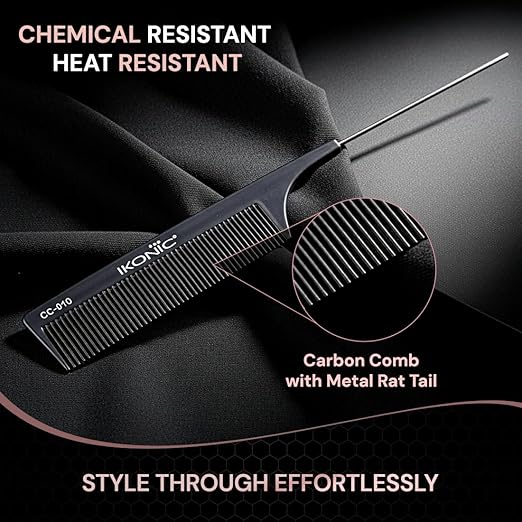 Ikonic Professional Carbon Comb - CC10|MRP 325