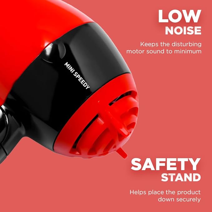 Ikonic Me Mini Speedy Hair Dryer - Red|MRP 1550