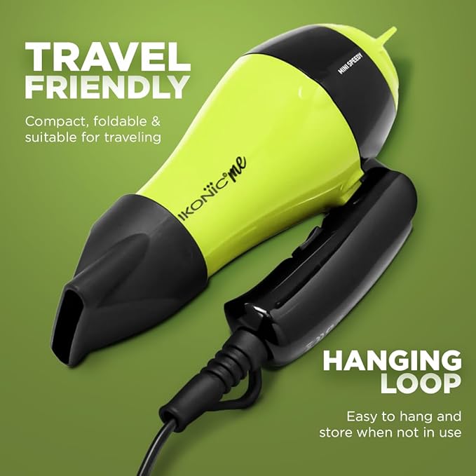 Ikonic Me Mini Speedy Hair Dryer - Green|MRP 1550