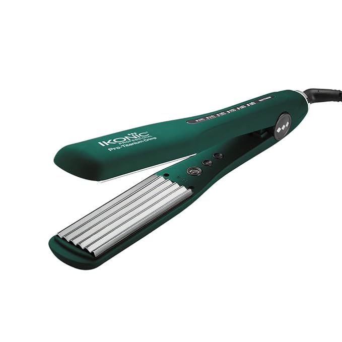 Ikonic Professional Pro Titanium Crimp Hair Crimper - Emerald|MRP 8750