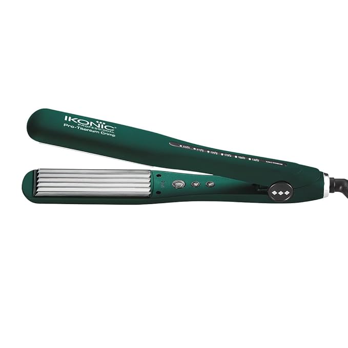 Ikonic Professional Pro Titanium Crimp Hair Crimper - Emerald|MRP 8750