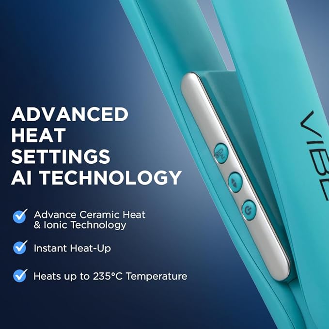 Ikonic Professional Vibe Hair Straightener - Teal|MRP 5900
