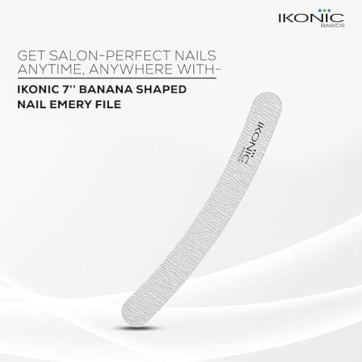 Ikonic Basics IKB-720K Banana Shaped Nail Emery Filer|MRP 125