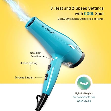 Ikonic Me Ultralight 2000 Hair Dryer - Teal|MRP 2300