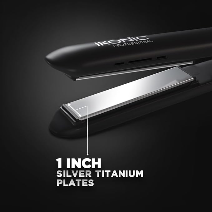Ikonic Professional Hair Straightener - Slim Titanium Shine 3.0|MRP 8000