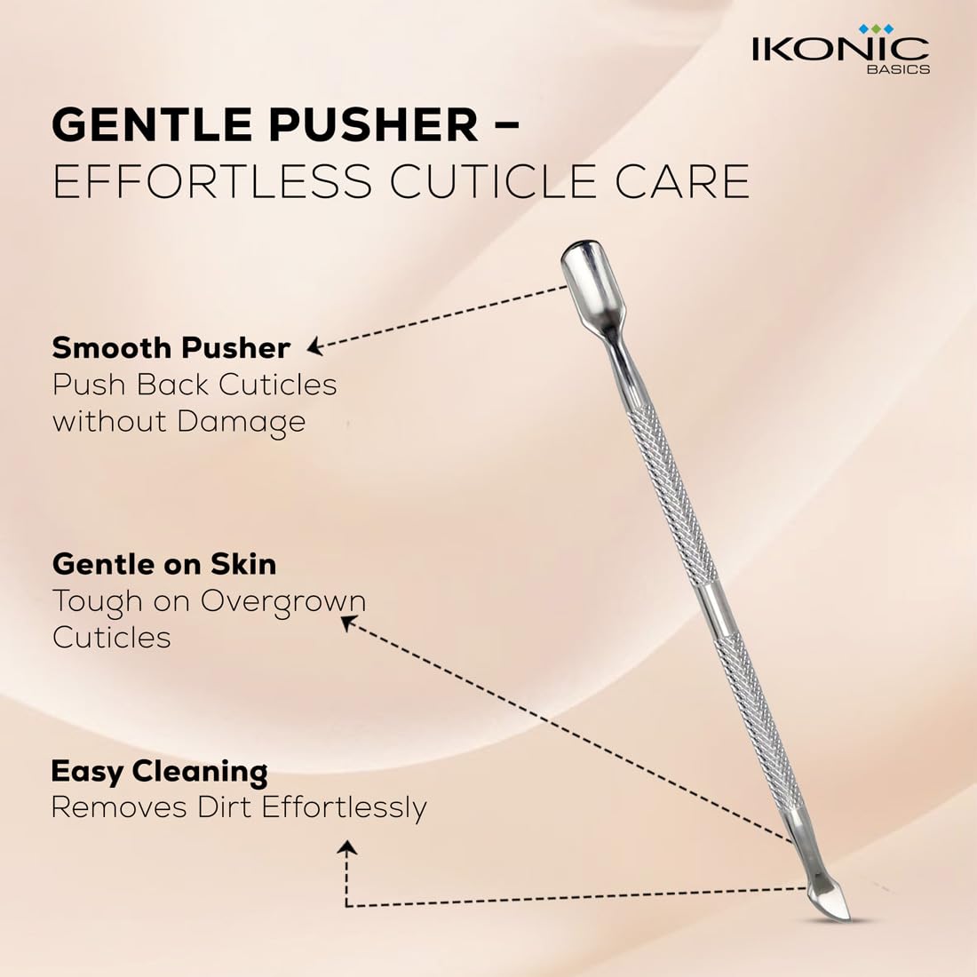 Ikonic Basics IKB-713C Nail Pusher & Cuticle Remover|MRP 160