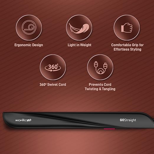 Ikonic Me Go Straight Hair Straightener|MRP 1550