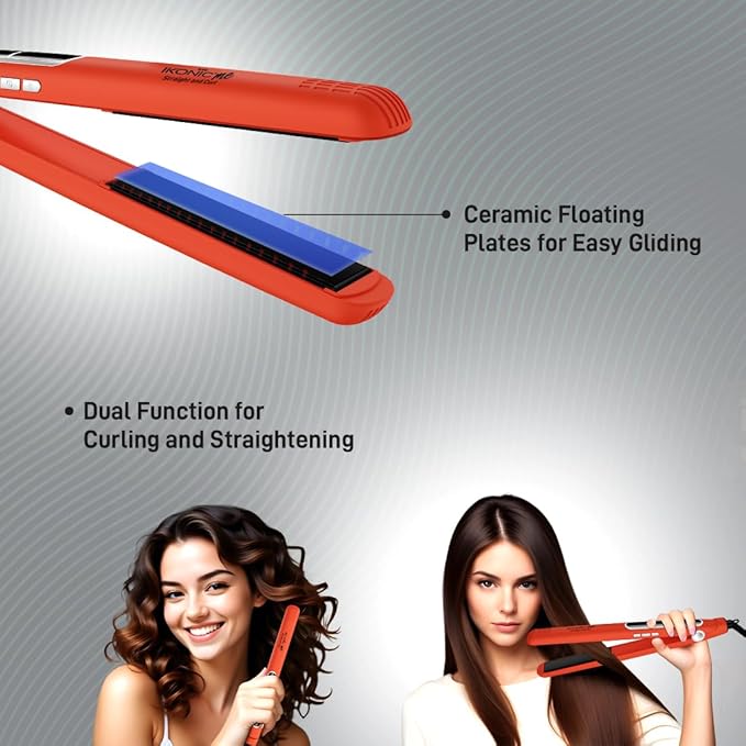Ikonic Me 2 In 1 Straight And Curl Slim - Orange|MRP 2400