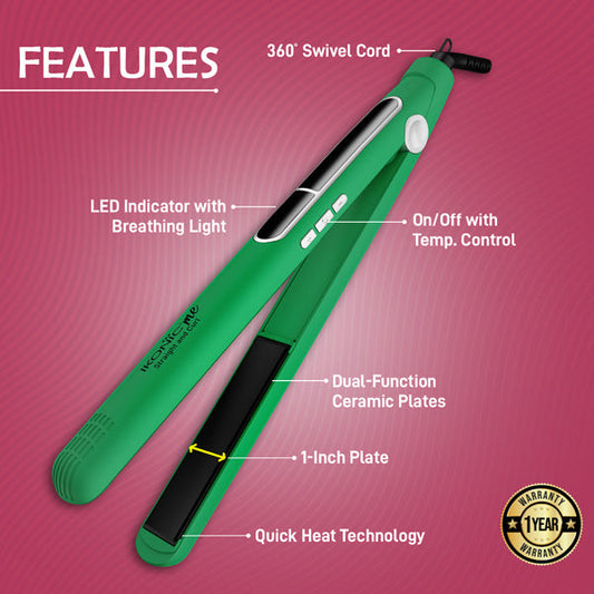 Ikonic Me 2 In 1 Straight And Curl Slim - Green|MRP 2400
